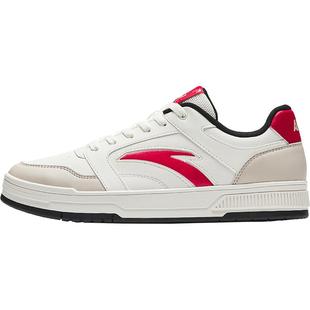 安踏好事发生 百川丨新年款红色板鞋马年男鞋休闲小白鞋112618011