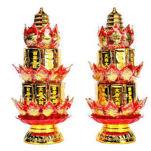 玲珑塔招财发财文昌塔供品潮汕闽南寺庙拜佛拜天公手工莲花文昌塔