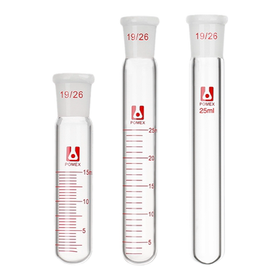 定制标准磨砂口圆底试管带刻度线