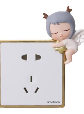 小萝莉插座遮挡边框保护套可爱