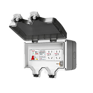 初设室外插座防水盒正泰漏电保护开关配电箱户外电源新能源充电桩