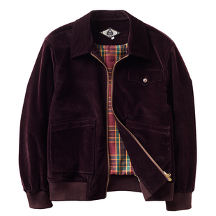 SOARIN英伦复古丝绒外套男 冬季厚款多口袋翻领短款A2飞行员夹克