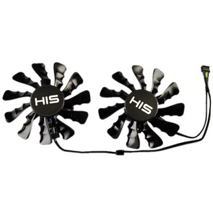 HIS希仕 RX570 580 HD7950 7970 R9-280 290 390冰立方显卡双风扇