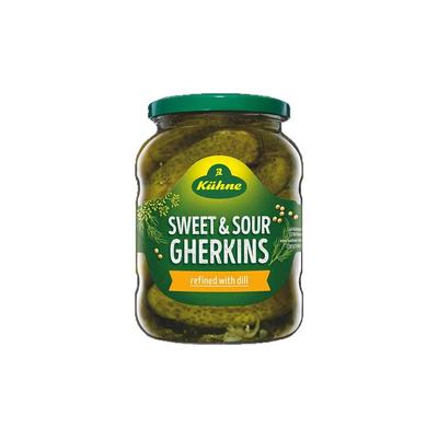 德国冠利酸黄瓜罐头670g原装进口