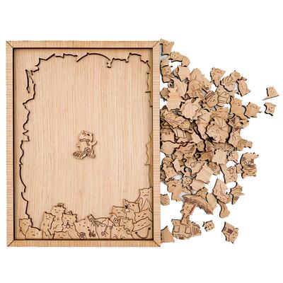 100只猫咪狗狗小马嘉祺同款正品异形木质拼图puzzle圣诞节日礼物