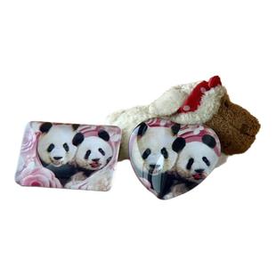 原创熊猫莽小五莽仔冰箱贴水晶玻璃可爱文创纪念品虫洞莽灿灿