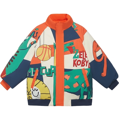 【设计师系列】MQD童装男童棉衣立领冬装儿童加厚保暖棉服