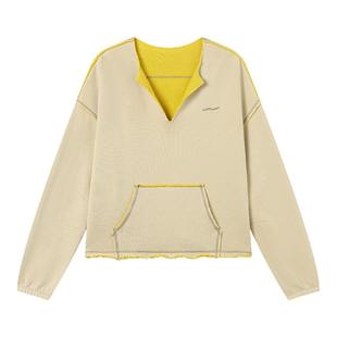 CryingCenter 双面穿开叉弯刀袖宽松毛圈短卫衣 哭喊中心