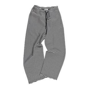 CLIMAX VISION轻盈舒弹空气层条纹裤/宽松廓形弯刀长裤卫裤女款