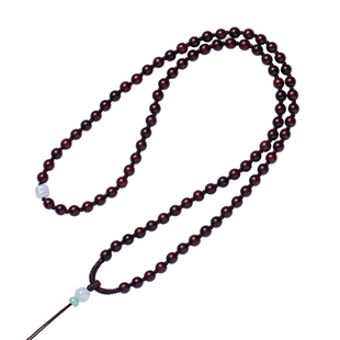 紫檀吊坠挂绳项链毛衣链吊坠绳文玩挂绳全珠链玉佩玉坠项链专用绳