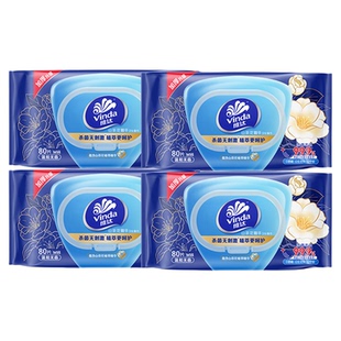 维达山茶花杀菌清凉湿巾家用大包男女可擦私处卫生清洁免洗湿纸巾