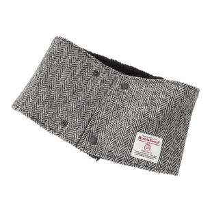 现货英国Harris Tweed哈里斯粗花呢羊毛围脖人字纹复古围巾男女