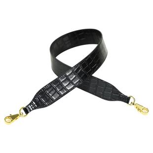 定制H家KELLY凯丽25 28 32包包改造宽包带黑色鳄鱼纹牛皮单肩肩带