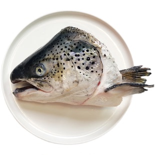 三文鱼头新鲜三文鱼骨鱼排日料炖汤现杀边角料冷冻整条顺丰包邮