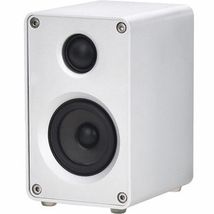 人声细腻2.5寸迷你无源小音箱铝合金立体声电脑前置环绕hifi音响