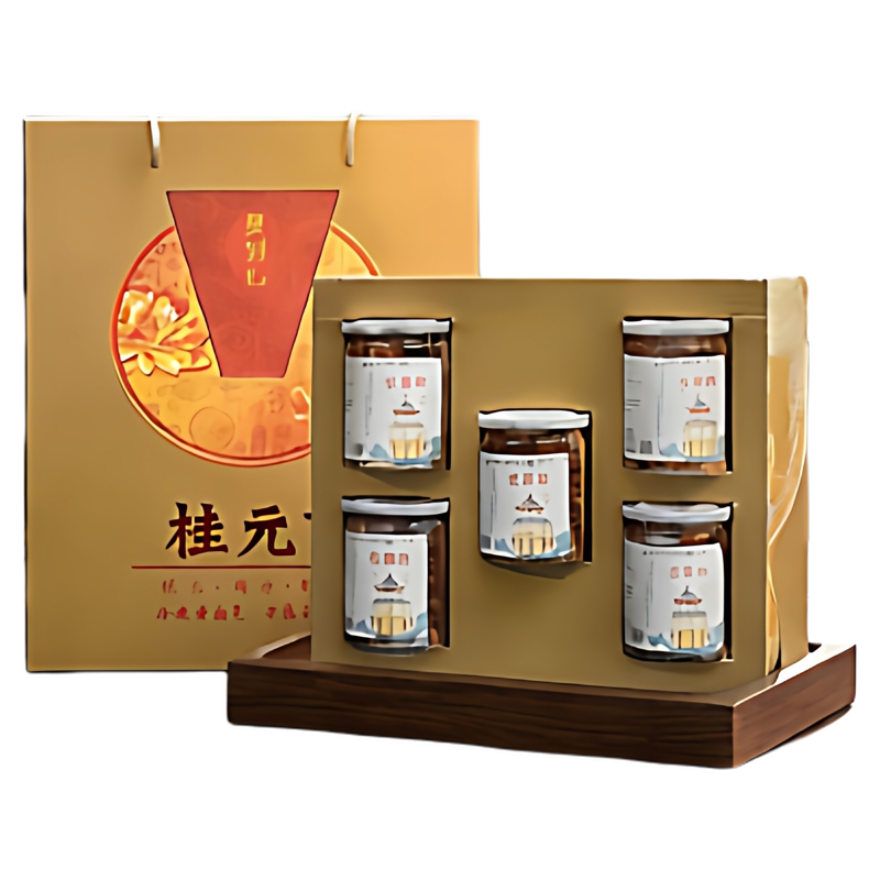 包邮广东果到心桂元肉大龙眼干无核礼盒装年货煲靓汤零食750克