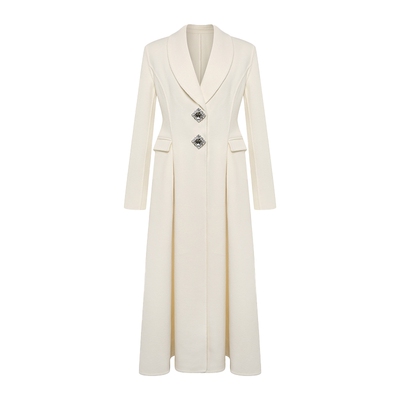 高级感时髦精名媛风大衣毛呢外套