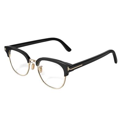 TOM FORD汤姆福特眼镜架 眉形斯文半框近视眼镜男士 FT6017-K-B