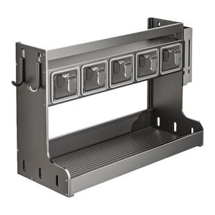 厨房调料置物架免打孔壁挂多功能调味品组合套装调料盒罐厨房家用