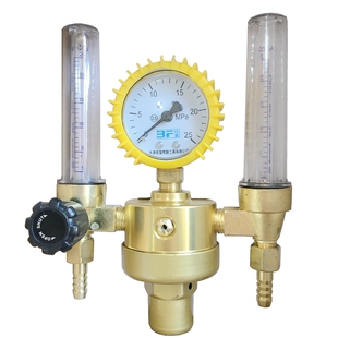 双管氩气表一拖二双头双口氩气表双流量计氩气减压阀氩弧焊气压表