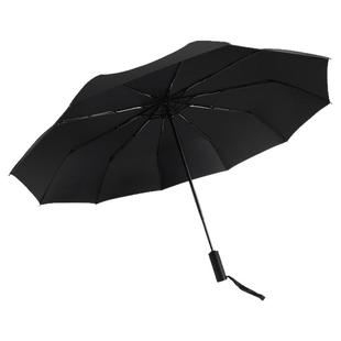 赛维纳抗风暴雨全自动雨伞加固加粗双人结实户外三折叠伞红色黑色