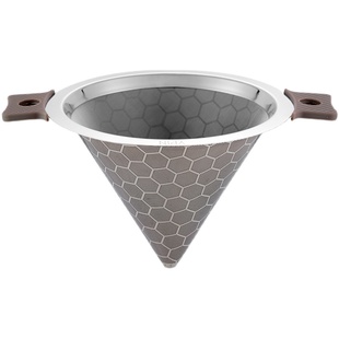 大茶漏奶茶店用品过滤网茶叶滤网不锈钢细密双耳手柄奶茶过滤器