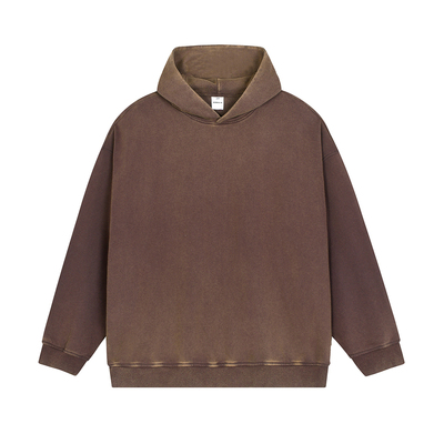 美式慵懒松弛感卫衣水洗渐变