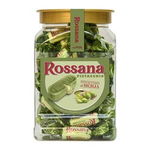 意大利进口夹心糖果Rossana什锦坚果榛子巧克力味开心果酱流心糖