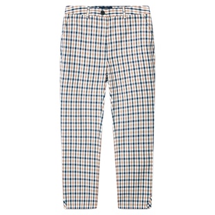 Aquascutum/雅格狮丹2026春夏新款女经典格纹通勤休闲裤宽松长裤