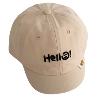 婴儿帽子春秋薄款韩版字母鸭舌帽男童女宝宝遮阳防晒棒球帽夏天潮