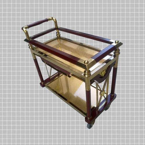 推荐精品不锈钢钛金等酒店用品 浩天酒店服务酒水车批发 价格实惠