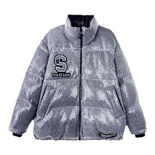 ZHANGSHUAI张帅原创重工定制亮片羽绒服