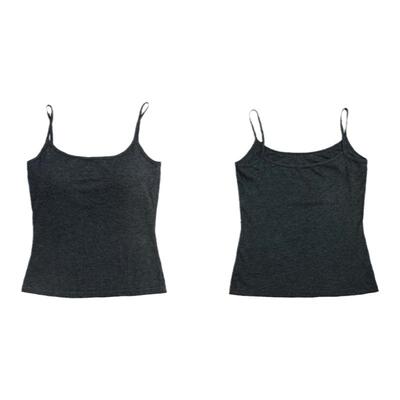 Steam Fish「自然外扩」万年基础百搭款打底可拆卸胸垫吊带背心