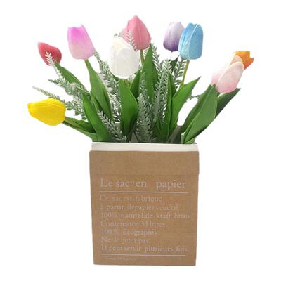 客厅假花LXHouse郁金香仿真花