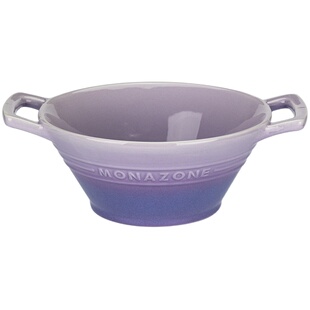 【烈儿宝贝】摩登主妇MONAZONE系列双耳汤碗大号陶瓷碗