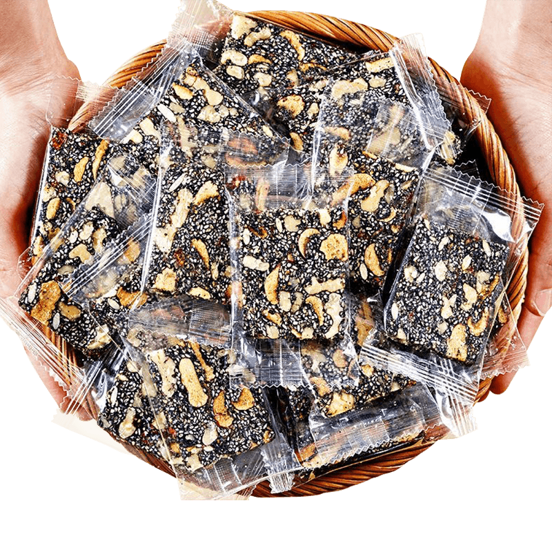 商超正品【0添加黑芝麻核桃软糕