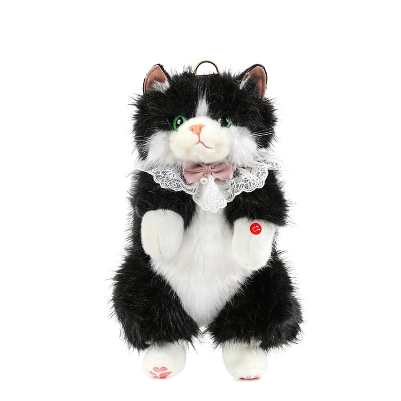 可爱布偶猫毛绒双肩包大容量