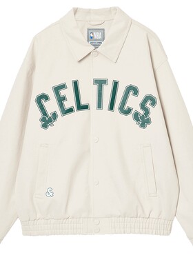 杰克琼斯男装春秋季款夹克NBA联名凯尔特人篮球运动25年宽松外套
