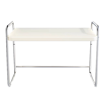 奶油风微波炉置物架不锈钢支架