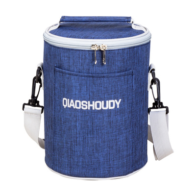 保温袋手提圆形铝箔加厚饭盒包