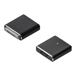 适用苹果笔记本电脑typec转magsafe3磁吸线16寸13转接头充电线air新款100W快充macbook pro器m1m2m3氮化镓PD