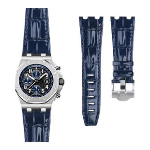 适用爱彼AP皇家橡树离岸28mm进口小牛皮手表带42mm表/15710/26470