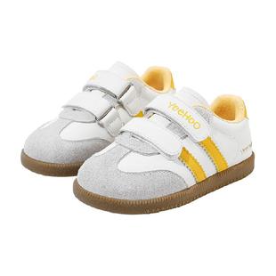 英氏童鞋儿童板鞋秋冬新款防滑男童德训鞋红色女童鞋子宝宝休闲鞋