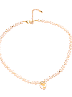 优贝朵高级感人鱼姬珍珠锁骨颈链