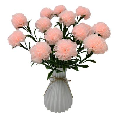 雪纱带康乃馨DIY材料包