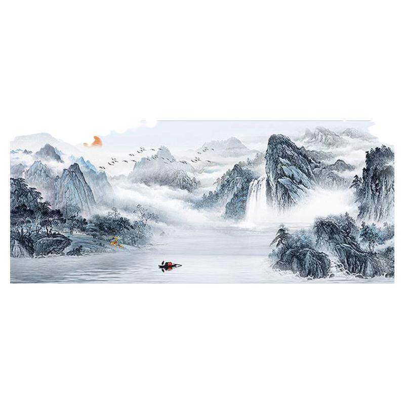 富春山居图十字绣2023新款线绣客厅大幅山水画风景中式手工自己绣