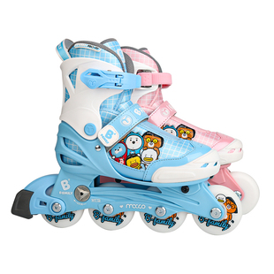 米高B-Family联名溜冰鞋儿童初学轮滑鞋男童滑冰滑轮鞋女童旱冰鞋