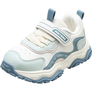 牧童小童运动鞋冬季新款防踢男童轻便减震棉鞋软底加绒保暖女童鞋