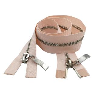 5号金属铜拉链双向羽绒服双头真白金铜拉锁夹克棉服双开拉链辅料