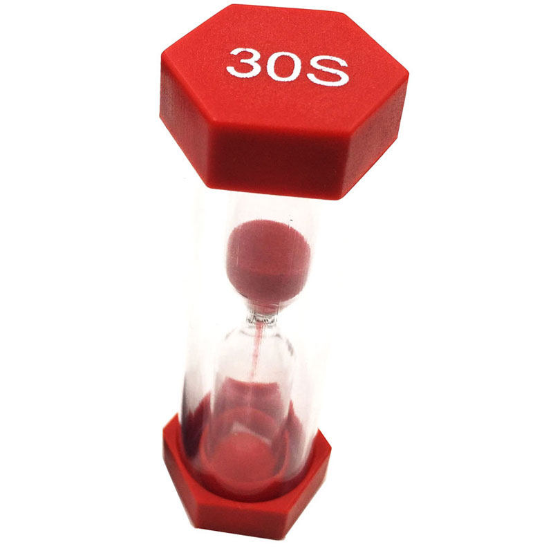 6色组合防摔沙漏10分钟计时器时间30秒定时儿童生日礼品纸盒套装